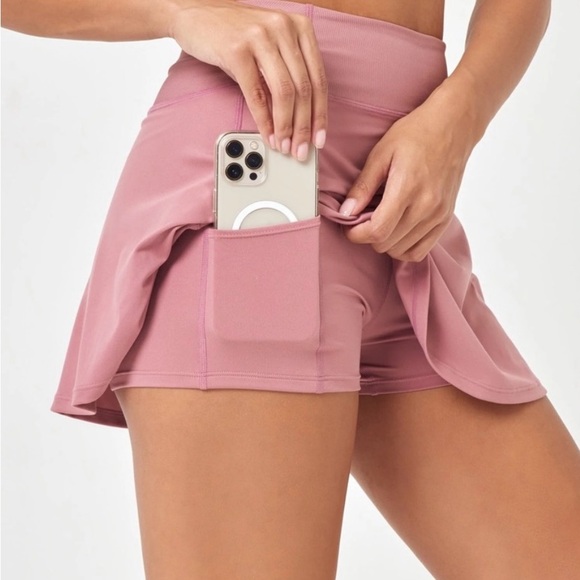 L*Space Active Riggs Skort, Small, Rose - Picture 3 of 5
